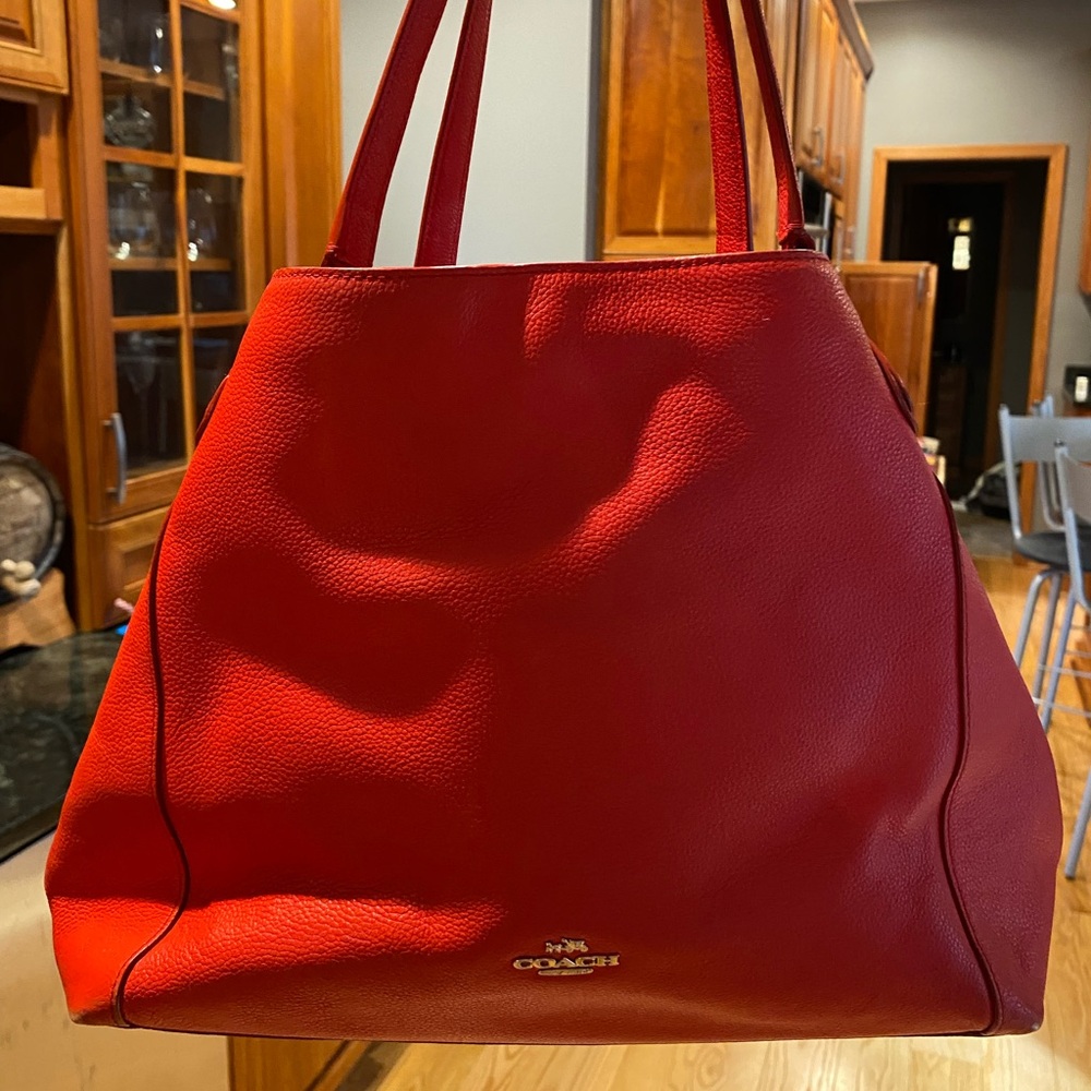 Coach red purse, great condition!